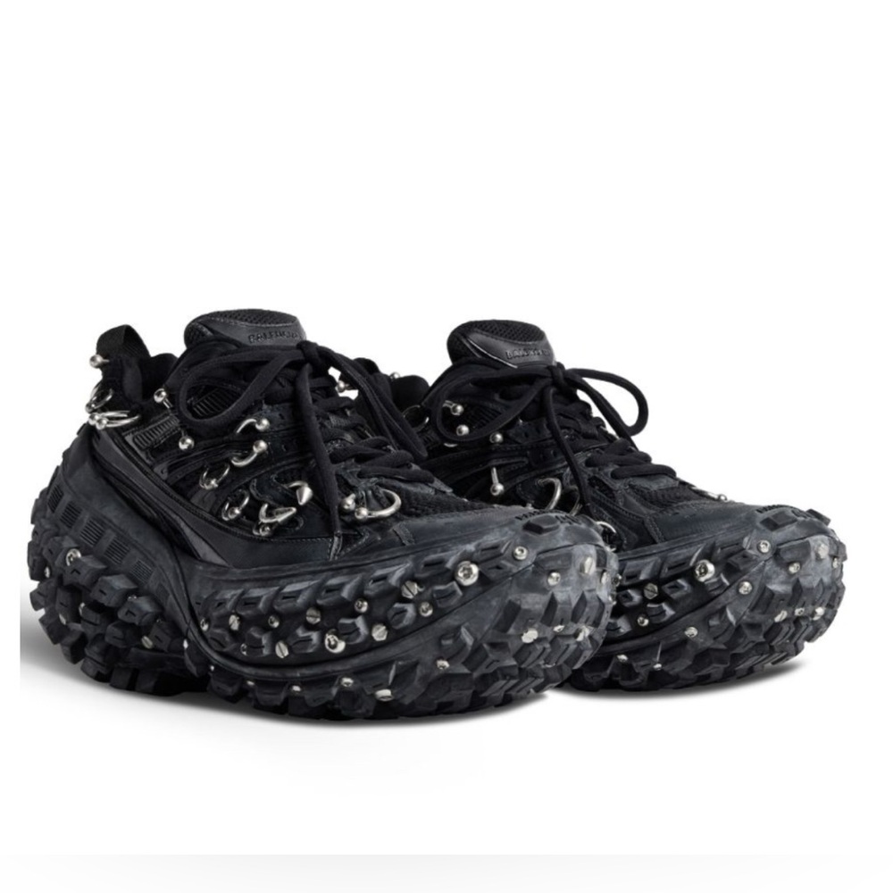 BALENCIAGA Men's Bouncer Screw Sneakers with Piercings Size 47/14 - Picture 2 of 14